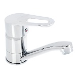 союзкран смеситель для раковины, низкий излив 15см, керам. картридж 40мм, хром, цинк, sk02-i103