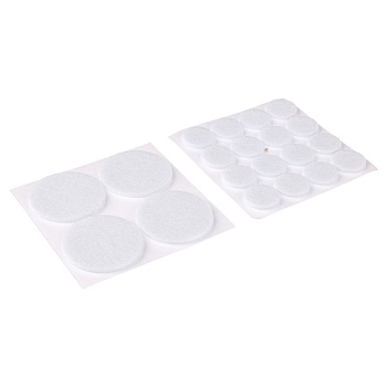 накладки-протекторы для мебели тм vetta, 20 шт, фетр, 4шт*3,7 см, 16шт*1,8 см от магазина Барс