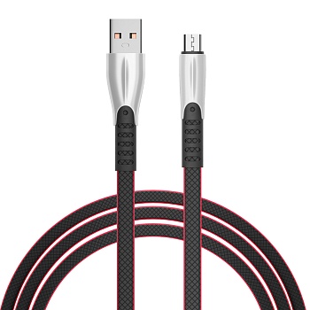 by кабель для зарядки кобра micro usb, 1м, 3а, чёрный от магазина Барс