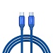 FORZA Кабель для зарядки Лето Type-C - Type-C, 1м, 3А, Быстрая зарядка, 65W, прорез. кабель, пакет