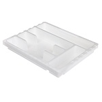 лоток для столовых приборов смарт, раздвижной, пластик, 360*300*52,6 мм, цвет белый от магазина Барс