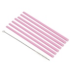 набор трубочек для напитков тм fntastic с щеткой, 0,7x23 см, пластик, 7 шт