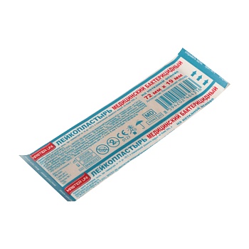 master uni лейкопластырь на нетканой/полимерной осн., 72х19мм, мед.бактерицидный, телесного цв., 1шт