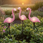 светильник сад. на солн. батарее тм inbloom фламинго,3шт,52.5см,9led,белый, aa600mah ni-mh, 1реж.,рр от магазина Барс