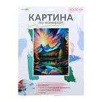 хоббихит картина по номерам, комплект (основа, акриловые краски, кисть), 30х40см, 10 дизайнов интернет-магазин «Барс»