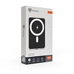 by аккумулятор мобильный, 5000 мач, с беспр.зарядкой, mag, 1xusb-c, 20w, 3a, металл, серый от магазина Барс