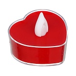 светильник led "сердечко", 5х5х4 см, 3хag10, полипропилен, полистирол