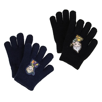 by русские супергерои перчатки детские двухслойные с термоаппликацией, р.14, 2 дизайна, сзпв24-25