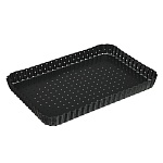 vetta форма для выпечки перфорированная 31x21х3см, съемное дно, угл.сталь, антипригарное покрытие интернет-магазин «Барс»