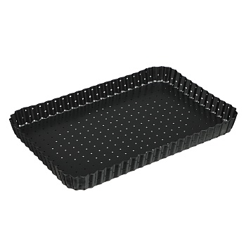 vetta форма для выпечки перфорированная 31x21х3см, съемное дно, угл.сталь, антипригарное покрытие интернет-магазин «Барс»