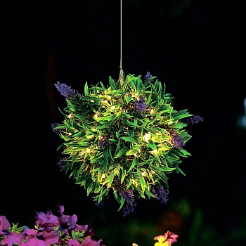 inbloom светильник зеленый шар d25см сведодиод, вращающийся, 100led, 8 режимов, ds sv usb, пульт от магазина Барс