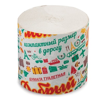 туалетная бумаг 25м.добрый моток б/втулки /48
