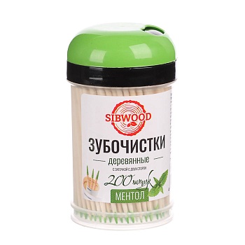 зубочистки деревянные, с ментолом, 200 шт от магазина Барс