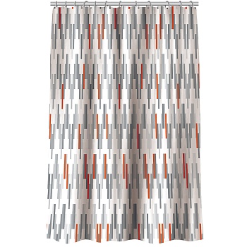 vetta шторка для ванной, с утяжелителем, полиэстер, 90 г/м2, 180x180см, "геометрия ", 4 дизайна от магазина Барс