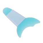 юниlook трафарет для макияжа глаз, тпр, пластик pp, 6,7х4,8 см, бирюзовый, мп-2