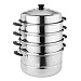 Мантоварка, 30см, нержавеющая сталь, 4 яруса