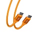 FORZA Кабель для зарядки Лето Type-C - Type-C, 1м, 3А, Быстрая зарядка, 65W, прорез. кабель, пакет