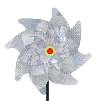 ветряк светоотражающий тм inbloom для отпугивания птиц, d20см, h50см, пластик от магазина Барс