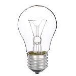 camelion лампа накаливания с прозрачной колбой, 95/a/cl/e27/g, лон, гофра, б230-95-6 от магазина Барс
