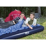 bestway надувной матрас широкий двуспальный queen, 203х152х22см, 67003
