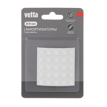 амортизатор для мебели тм vetta 25шт, d8мм, силикон от магазина Барс