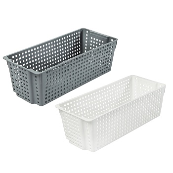 корзинка лофт прямоугольная 3л 297х130х96 мм белый, серый от магазина Барс