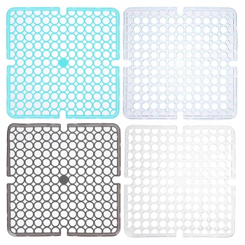 коврик в раковину противоскользящий тм vetta кругляш, 27,5х27,5см, пвх, 4 цвета от магазина Барс