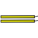 new galaxy дневные ходовые огни, led 28шт, метал. корп., 170мм, 12v, белый, 2шт.