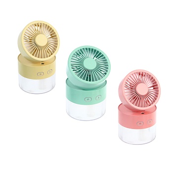 вентилятор с увлажнителем тм leben 3.7в/1200мач, 350мл, d11см, usb-кабель, цвет в ассортименте интернет-магазин «Барс»