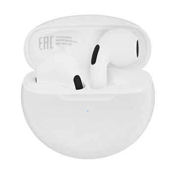 наушники беспроводные tws by promo litepods, вкладыши, 28/150 mah, bt:5.3, белый от магазина Барс