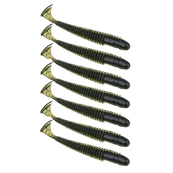 kaida приманка силиконовая твистер 3,8", 10см, 4гр, ht002, 7шт
