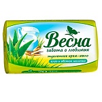 мыло весна, 90г алоэ и овсяное молочко (самара)  чз