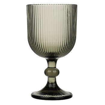 millimi бокал для вина грея, 350мл, стекло, серый, рифленый интернет-магазин «Барс»