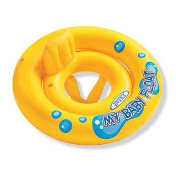 intex круг надувной my baby float с сиденьем и спинкой, 67см, от 1 до 2 лет, 59574np