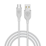 by кабель для зарядки elite type-c, 3а, 1м, быстрая зарядка qc3.0, серый от магазина Барс
