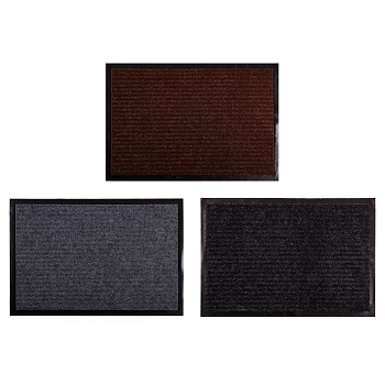 коврик придверный тм vetta trine, иглопробивной, 40х60см, 550г/м2, 3 цвета от магазина Барс