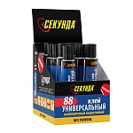 клей универсальный "секунда" особопрочный водостойкий, 30мл, шоу-бокс, арт 403-210