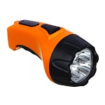ермак фонарь аккумуляторный 4 ярк. led, вилка 220в, пластик, 13x5,3 см