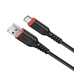 кабель для зарядки usb(a)-type c hoco. модель x59 victory, 1 м, черный