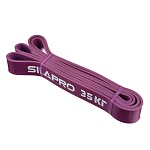 silapro лента для фитнеса силовая эластичная 208х0,45х3,2см, латекс, 35 кг