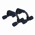 комплект упоров для отжимания тм by sport, 2шт, пластик, эва