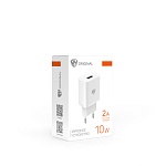by сетевое зарядное устройство usual 10вт, 1хusb-а, 2а, 5в,110-240в, 50-60гц, пластик, белый от магазина Барс
