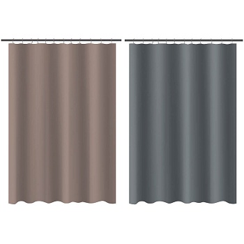 шторка для ванной тм vetta фора, с утяжелителем, полиэстер 80 г/м2, 180x180 см, 2 цвета от магазина Барс