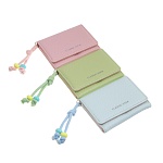 кошелек для карт и купюр 9 отделений с декором тм юl star, пу, металл, 10,5х8х2см, 3 цвета, с572-006