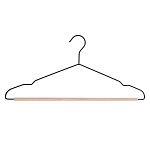 вешалка для одежды тм vetta, 41х19,5х0,3 см, металл, дерево, цвет черный от магазина Барс