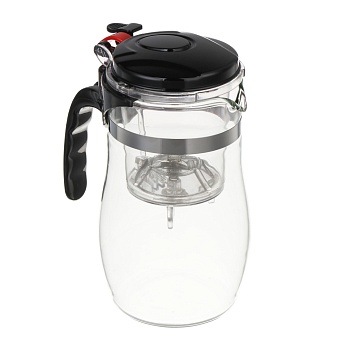 чайник заварочный с кнопкой тм vetta 750 мл, стекло интернет-магазин «Барс»