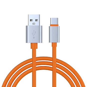 by кабель для зарядки orange type-c, 1м, 2а, оранжевый от магазина Барс