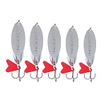 блесна колеблющаяся тм azor fishing, тип кастмастер, цвет серебро, 7,10,14,18,21,25гр, 6 видов