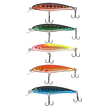 azor fishing воблер "икс минноу", ss, 7,5гр, 85мм, 0,0-1,0м, 5 цветов