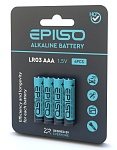 батарейки epilso  lr03/aaa, 4шт/уп 1.5v (60/720) (аналог duracell) от магазина Барс